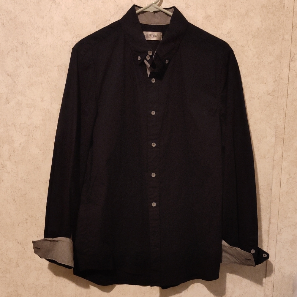 🎄 Men's Navy Dress Shirt